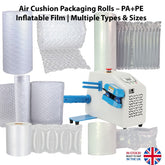 Air Pillow Packaging Roll PA+PE – Strong Clear Inflatable Film – Various Sizes